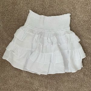 White Ruffle Boutique Skirt